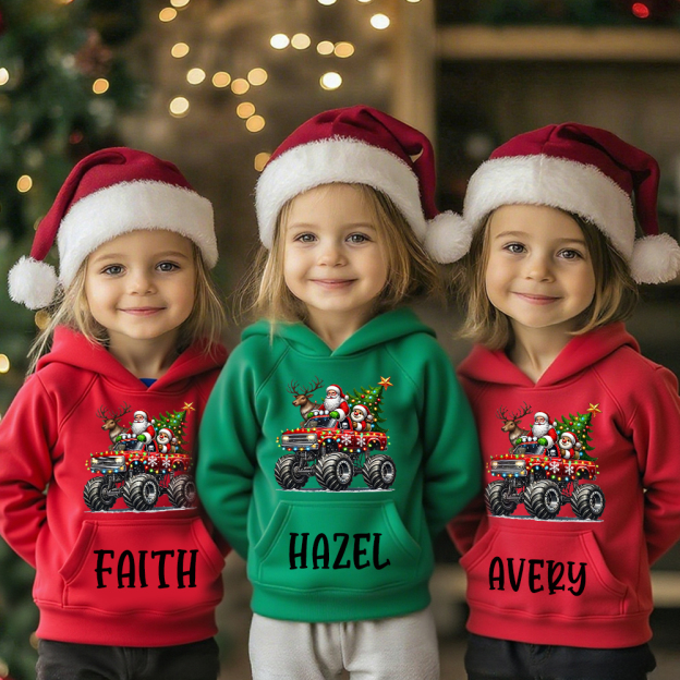 Personalized Kids Lovely Christmas Hoodie | MCGift227