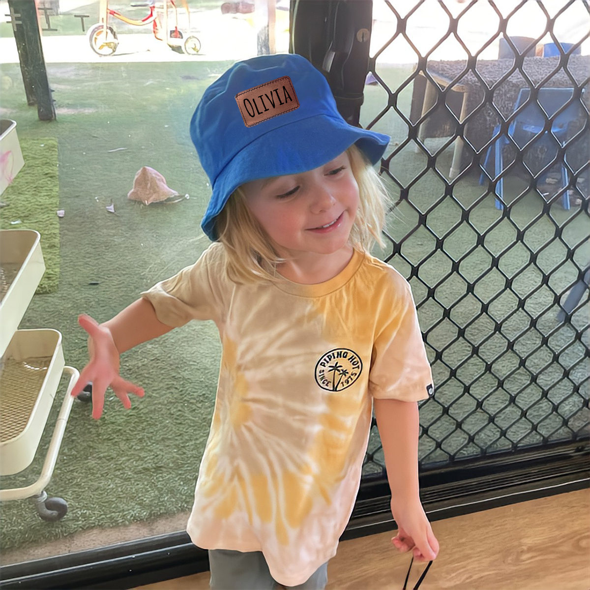 Personalized Leather Patch Bucket Hat for Comfort & Unique | CWBeach43