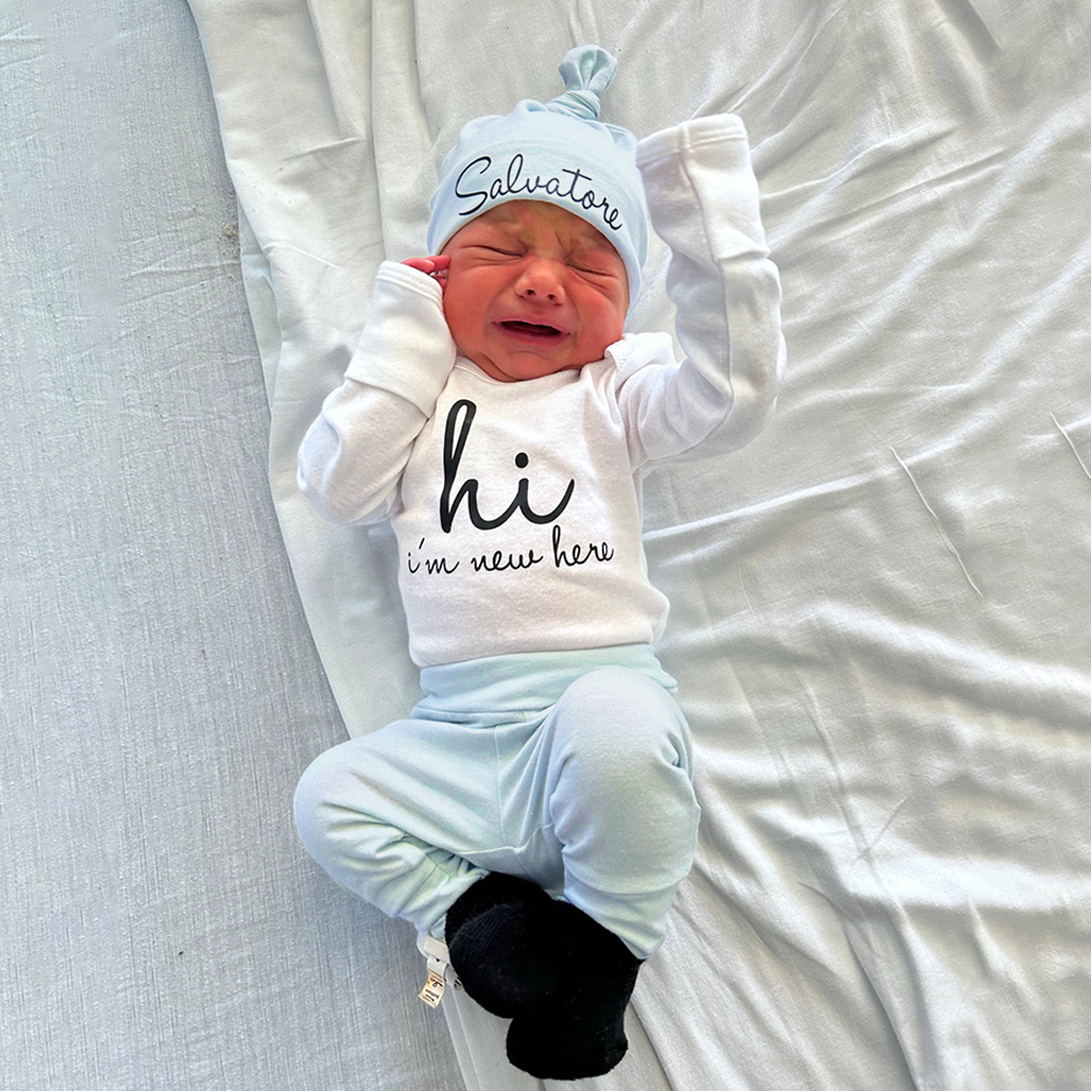 Personalized Baby Coming Home Outfit Set | CWBaby355