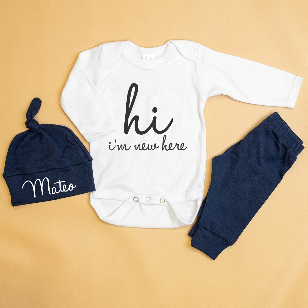 Personalized Baby Coming Home Outfit Set | CWBaby355