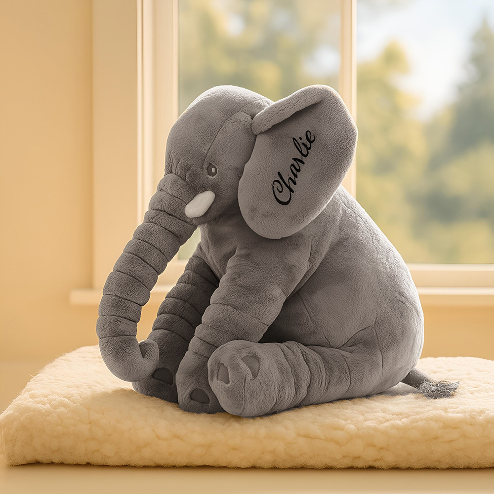 Personalized Cute Soft Stuffed Elephant Toy | CWToy165