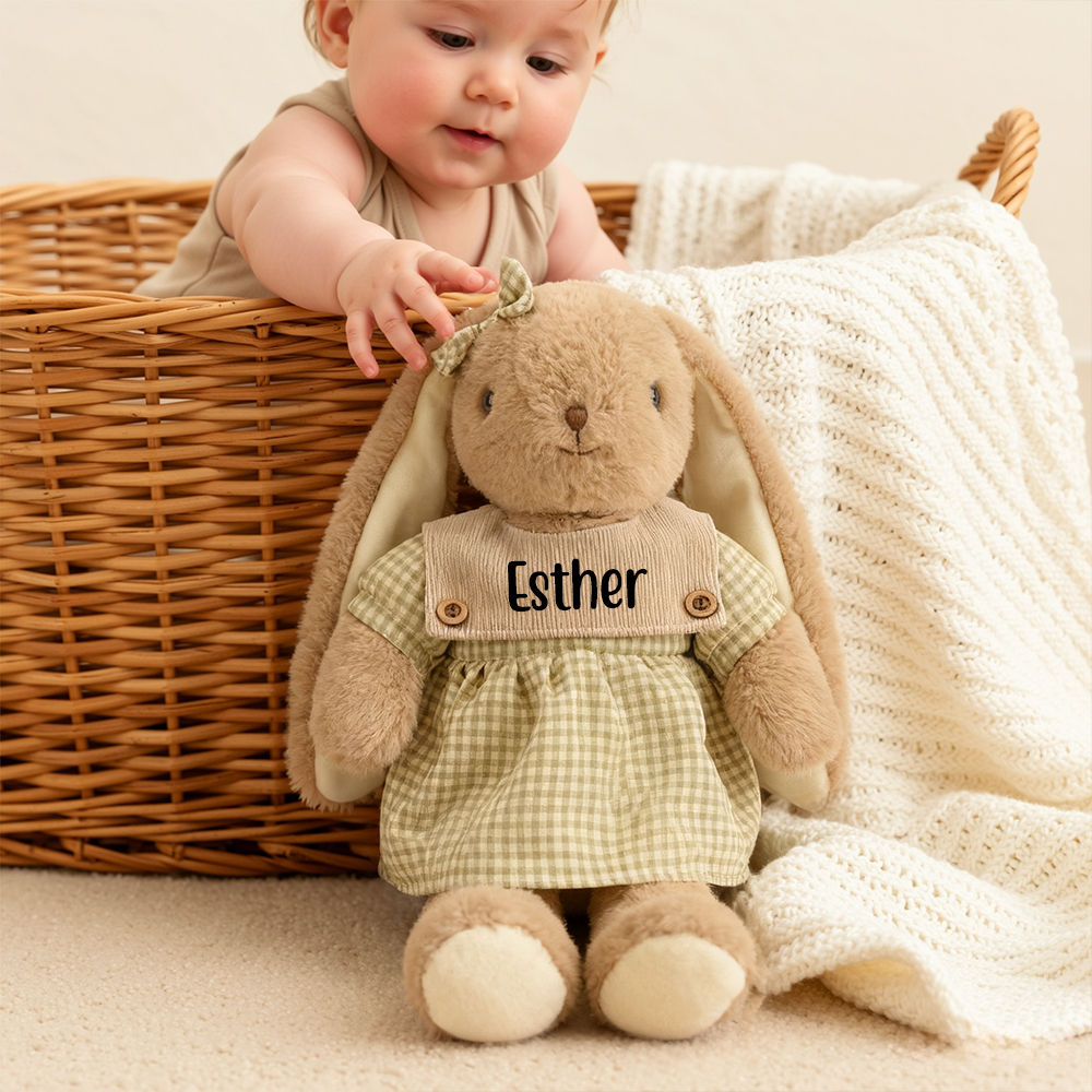 Personalized Baby Gift Adorable Soft Bunny Rabbit | CWToy166