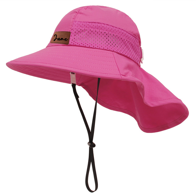 Personalized Leather Patch Bucket Hat for Comfort & Unique | CWBeach45
