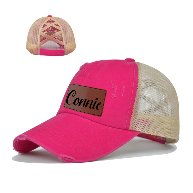 Personalized Child Leather Patch Hat for Comfort & Unique | CWBeach46