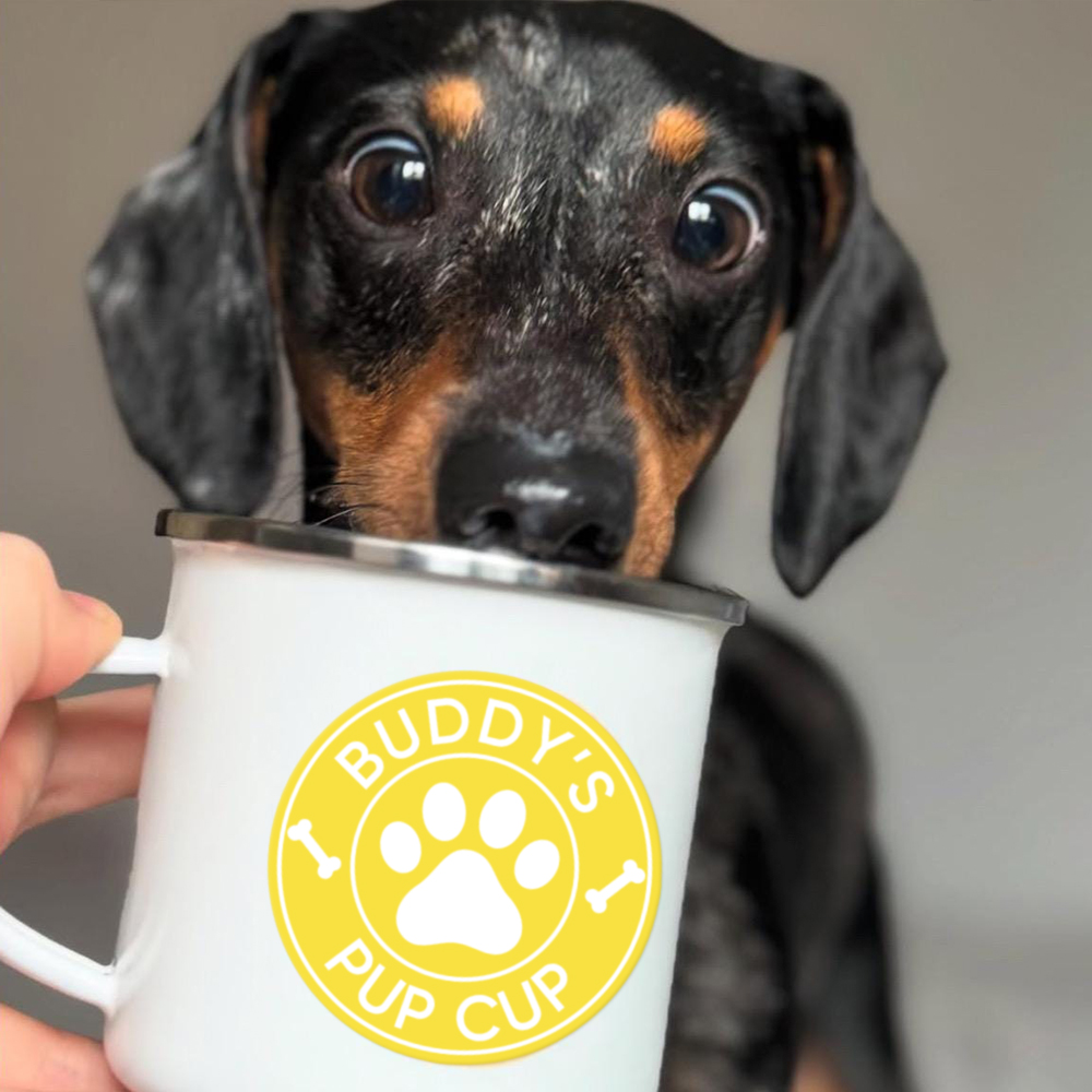 Personalised 12oz Pet Enamel Reusable Pup Cup Mug | BKPet280