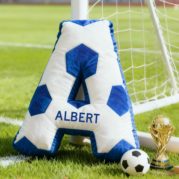 Personalized Soccer Letter Sport Pillow | CWGift07