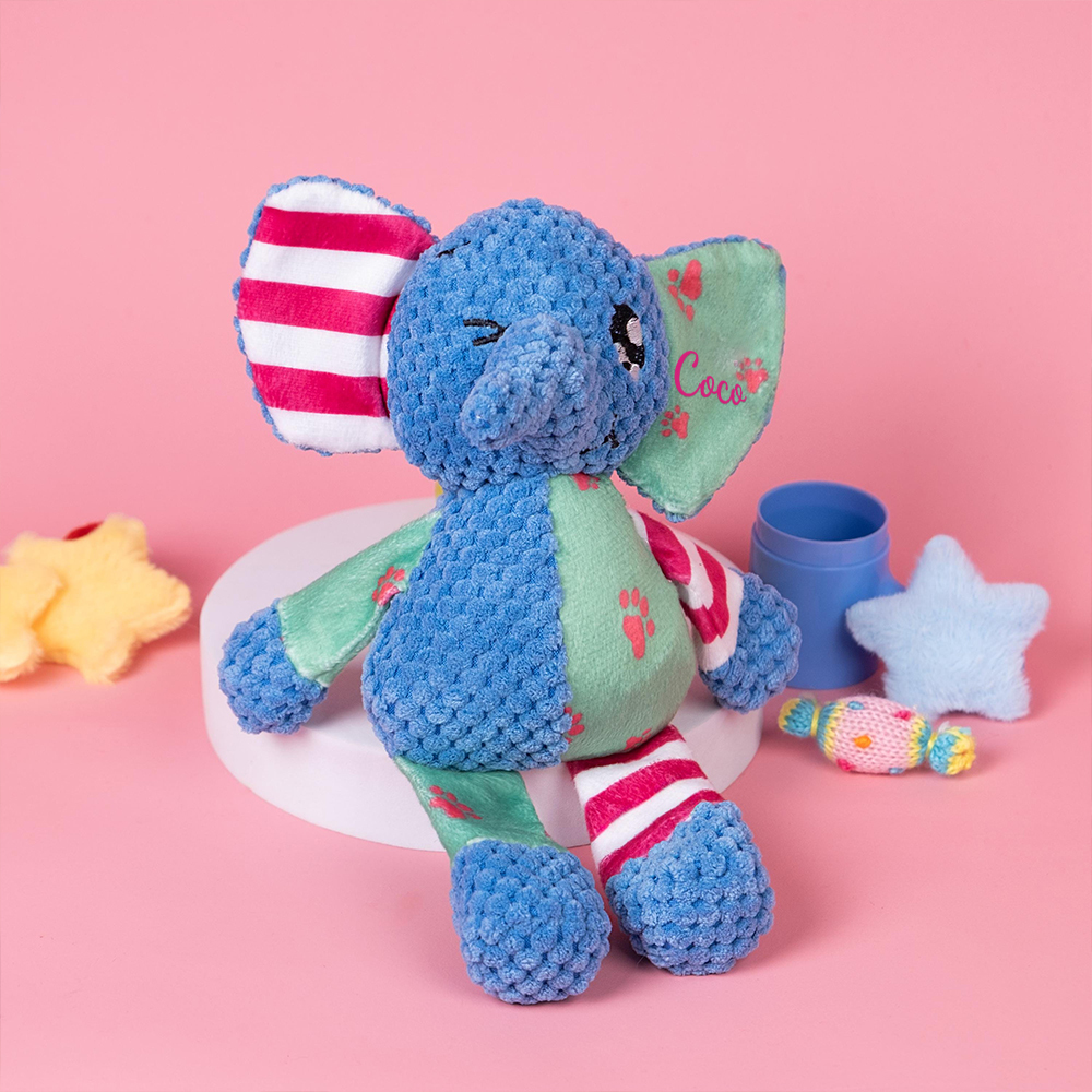 Personalized Pet Unique Elephant Squeaky Toy | BKPet294