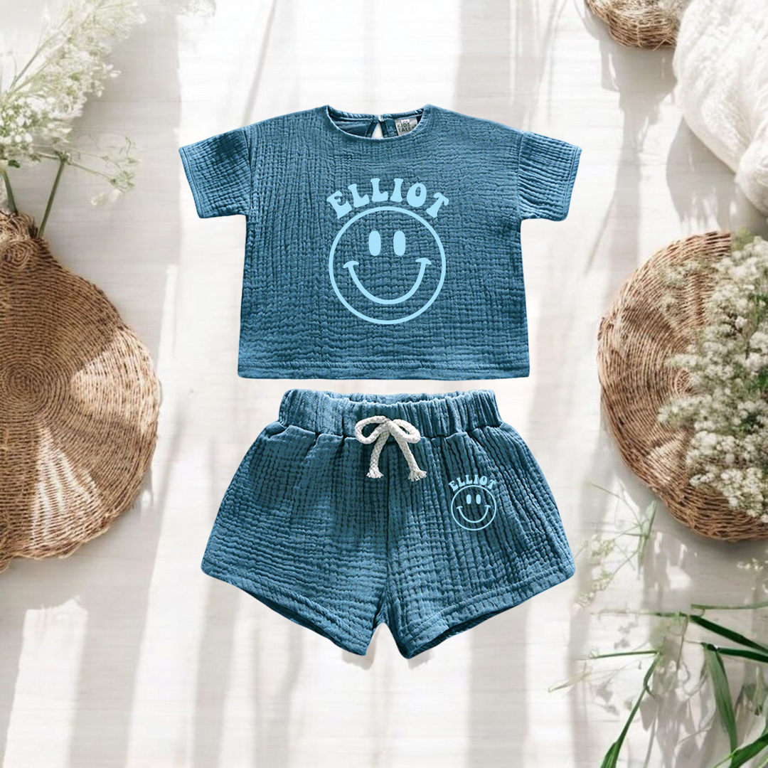 Personalized Baby Cotton Cozy Soft Outfit Set | CWBaby382
