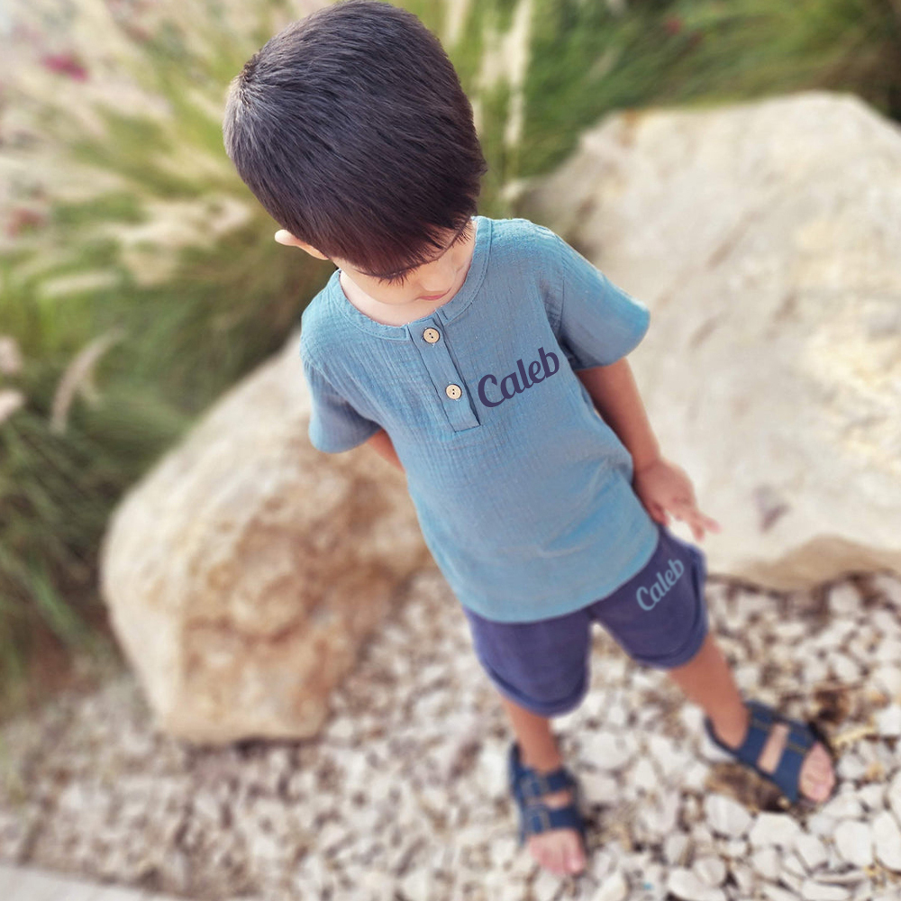 Personalized Baby Cotton Cozy Soft Outfit Set | CWBaby386