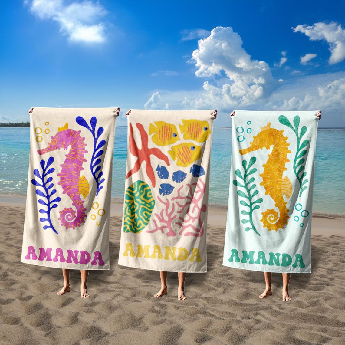 Personalized Lovely Kid Towel for Summer & Beach | CWTowel185