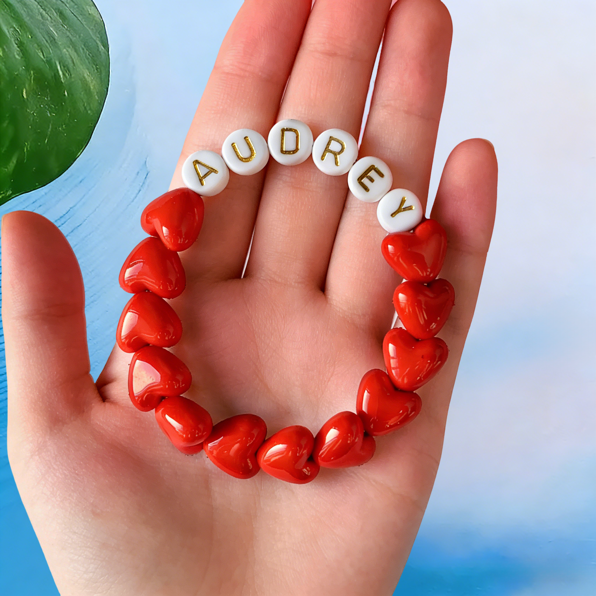 Personalized Kids Lovely Heart Valentines Bracelet | ValGift09