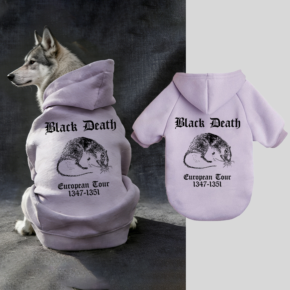 Black Death European Dour Puppy Hoodie | BKPet316