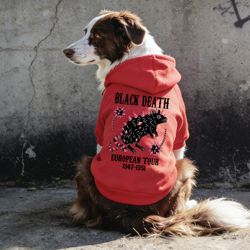 Black Death European Dour Puppy Hoodie | BKPet317