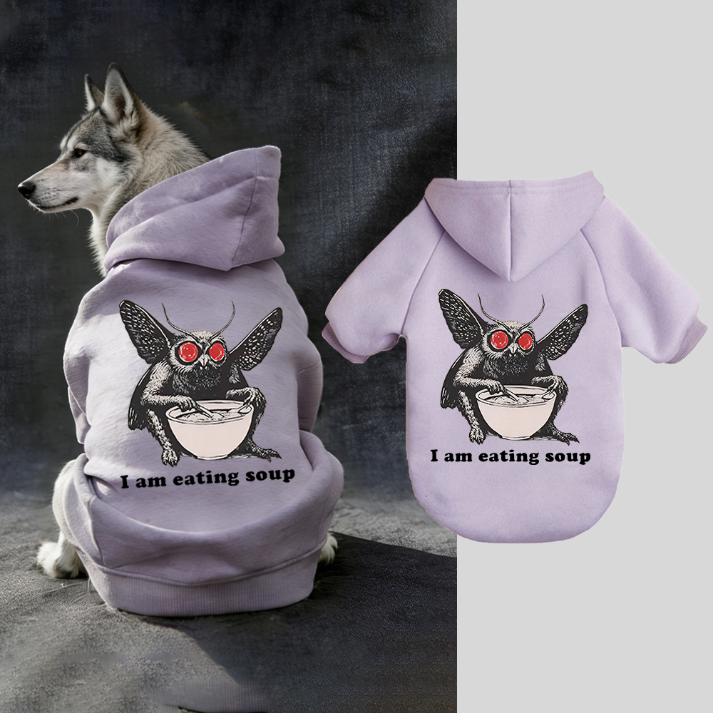 I Am Eating Soup Puppy Hoodie | BKPet318