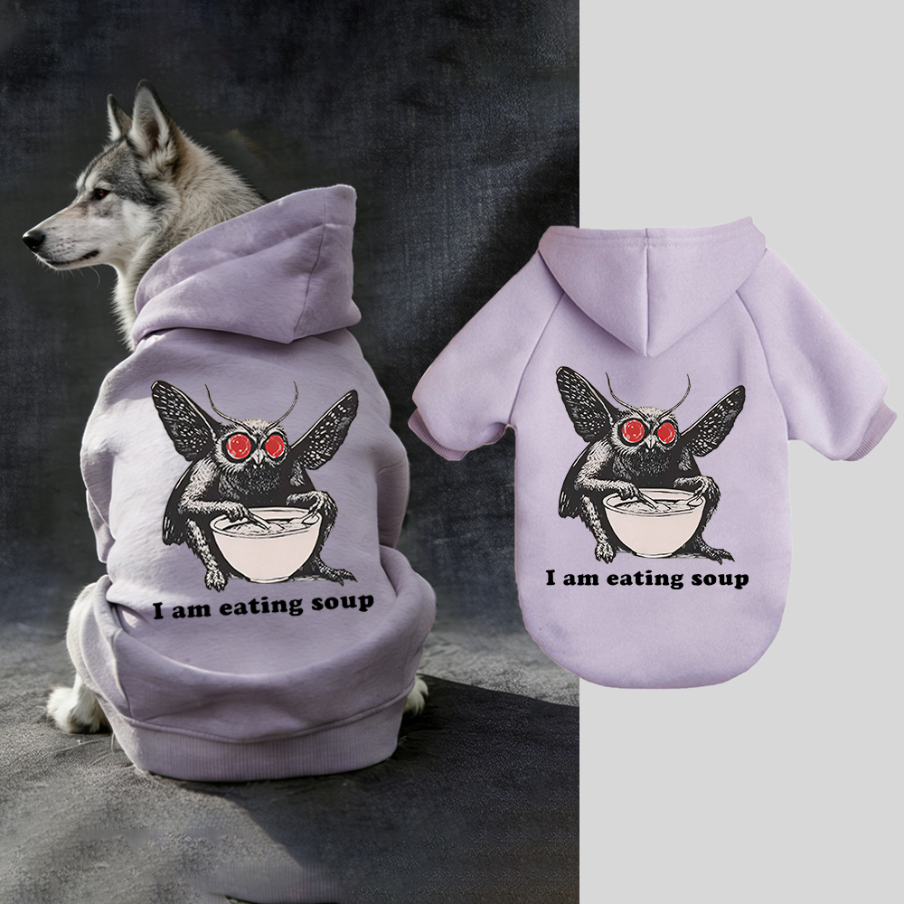 I Am Eating Soup Puppy Hoodie | BKPet318