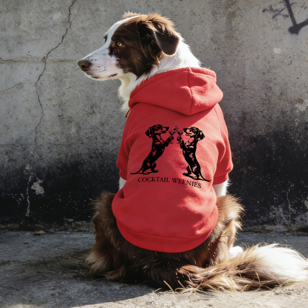 COCKTAIL WEENIES Puppy Hoodie | BKPet337