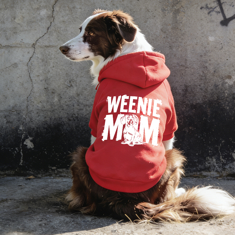 WEENIE MOM Puppy Hoodie | BKPet336