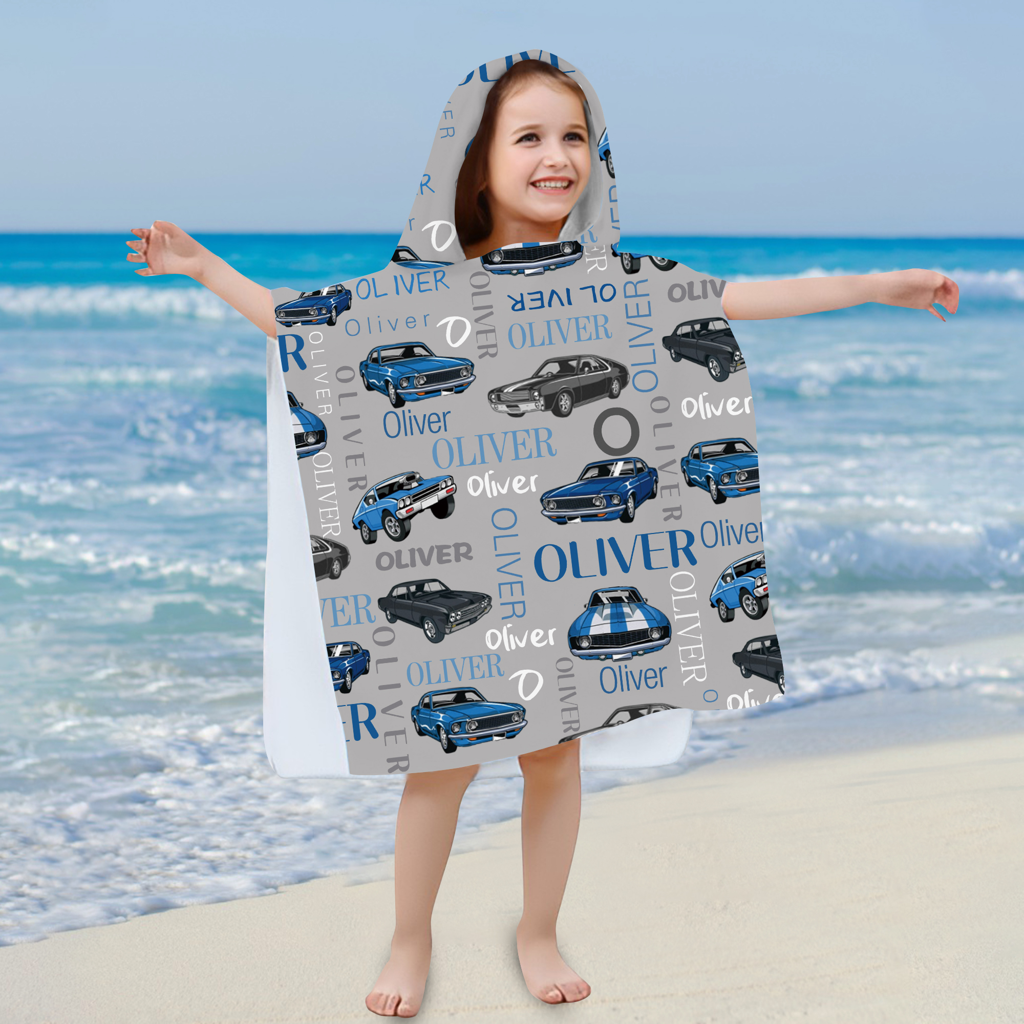 Personalized Hooded Beach Towel for Summer & Beach | CWHTowel10