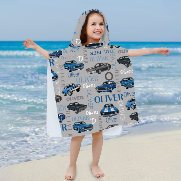 Personalized Hooded Beach Towel for Summer & Beach | CWHTowel10
