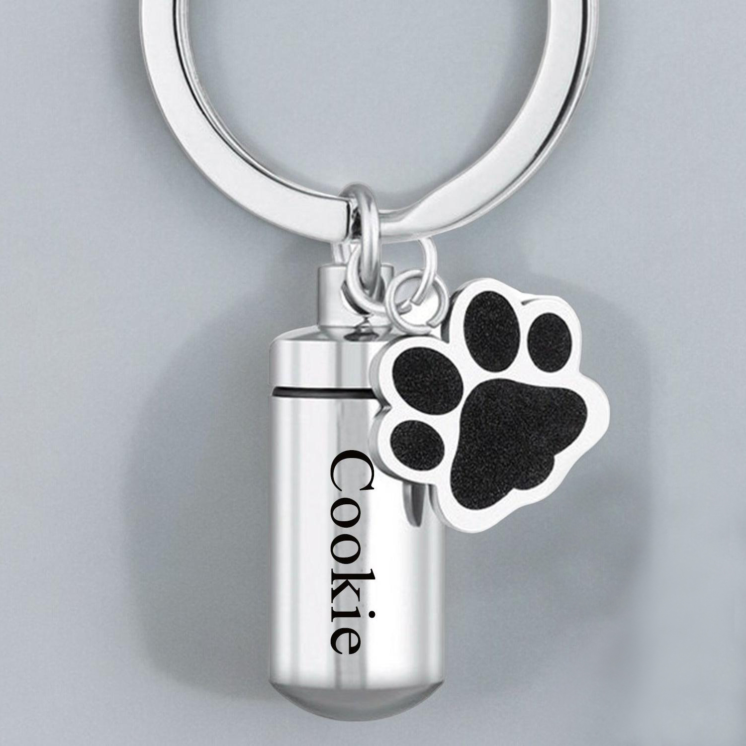 Personalized Pet Ashes Keepsake Keychain | BKPet351