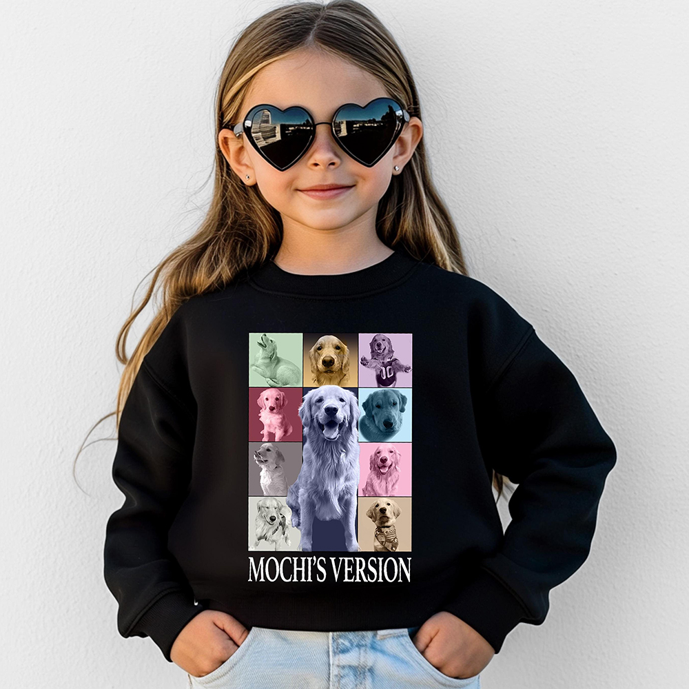 Personalized Pet Version Collage Crew Neck Sweatshirt | BKPet352