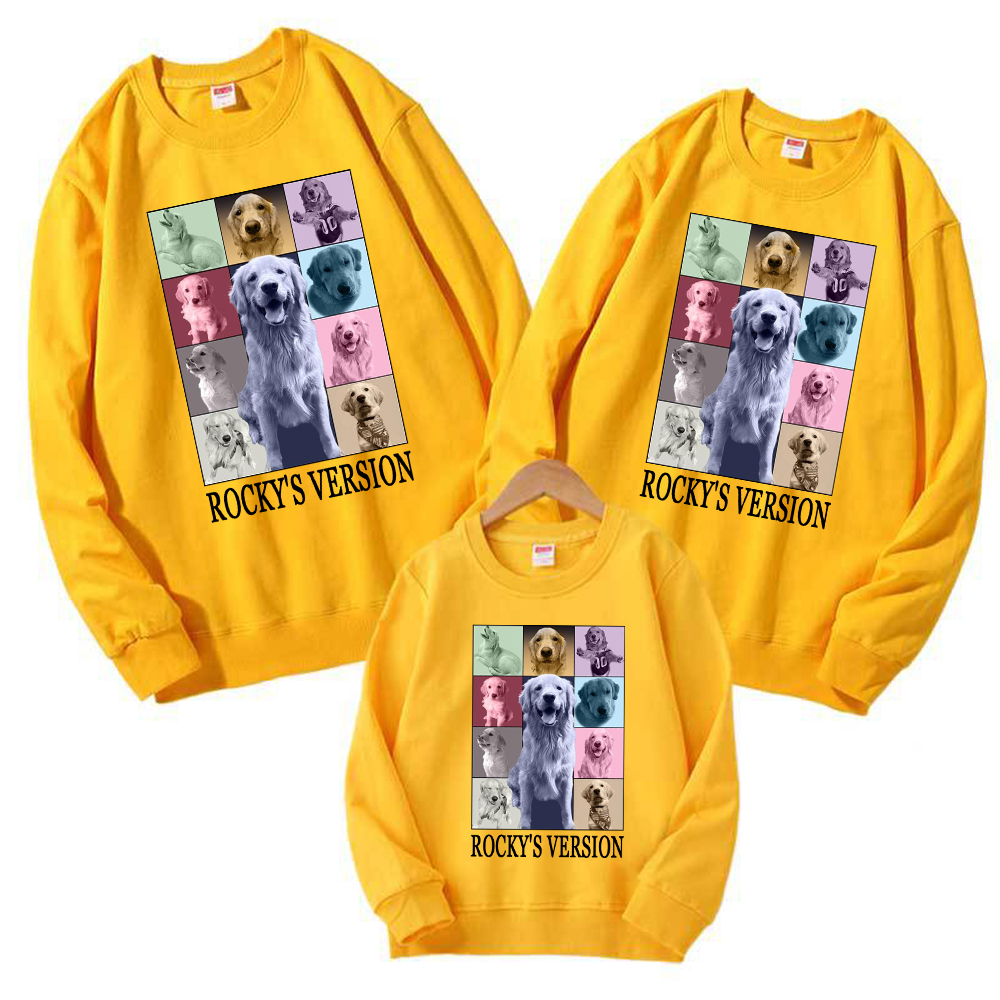 Personalized Pet Version Collage Crew Neck Sweatshirt | BKPet352