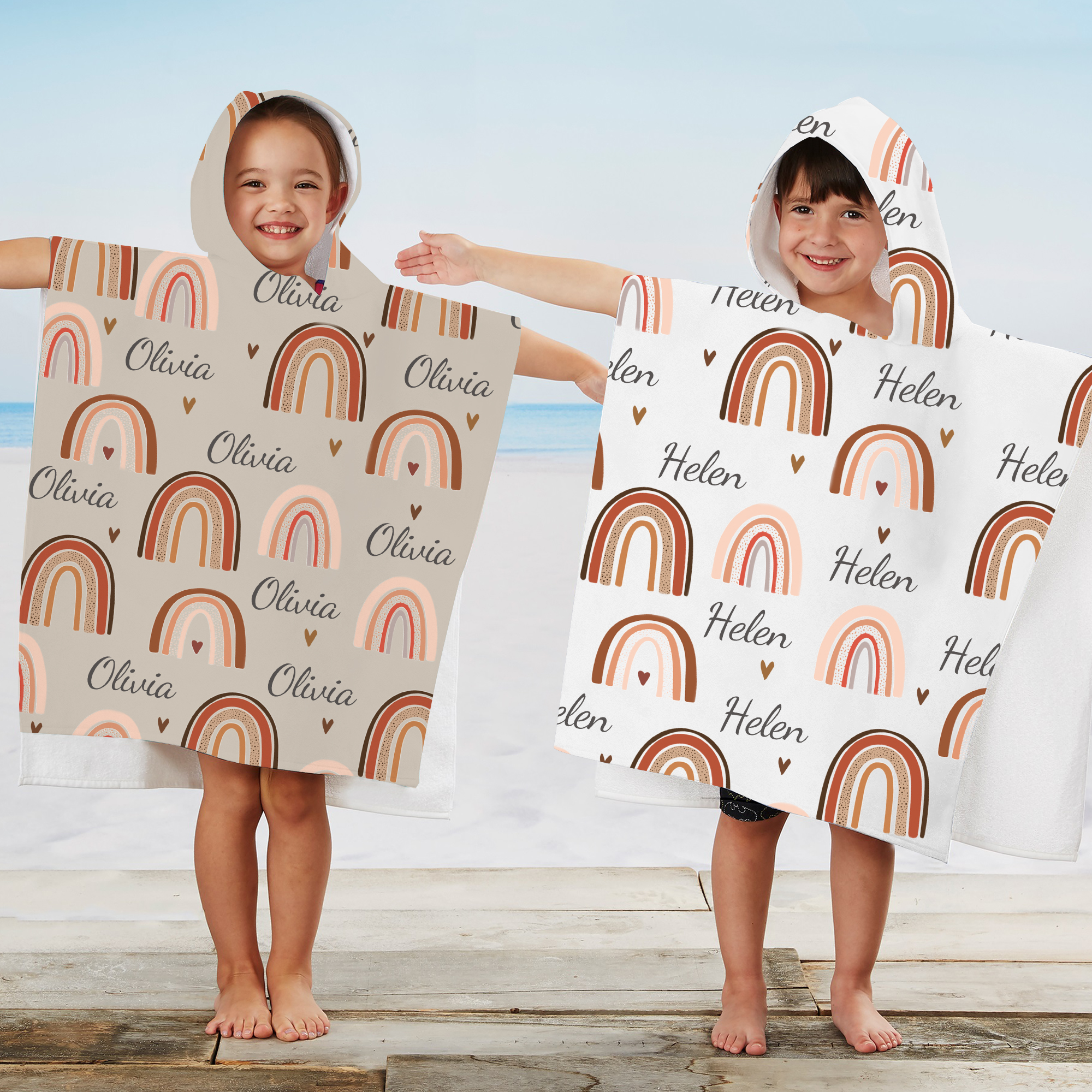 Personalized Hooded Beach Towel for Summer & Beach | CWHTowel12