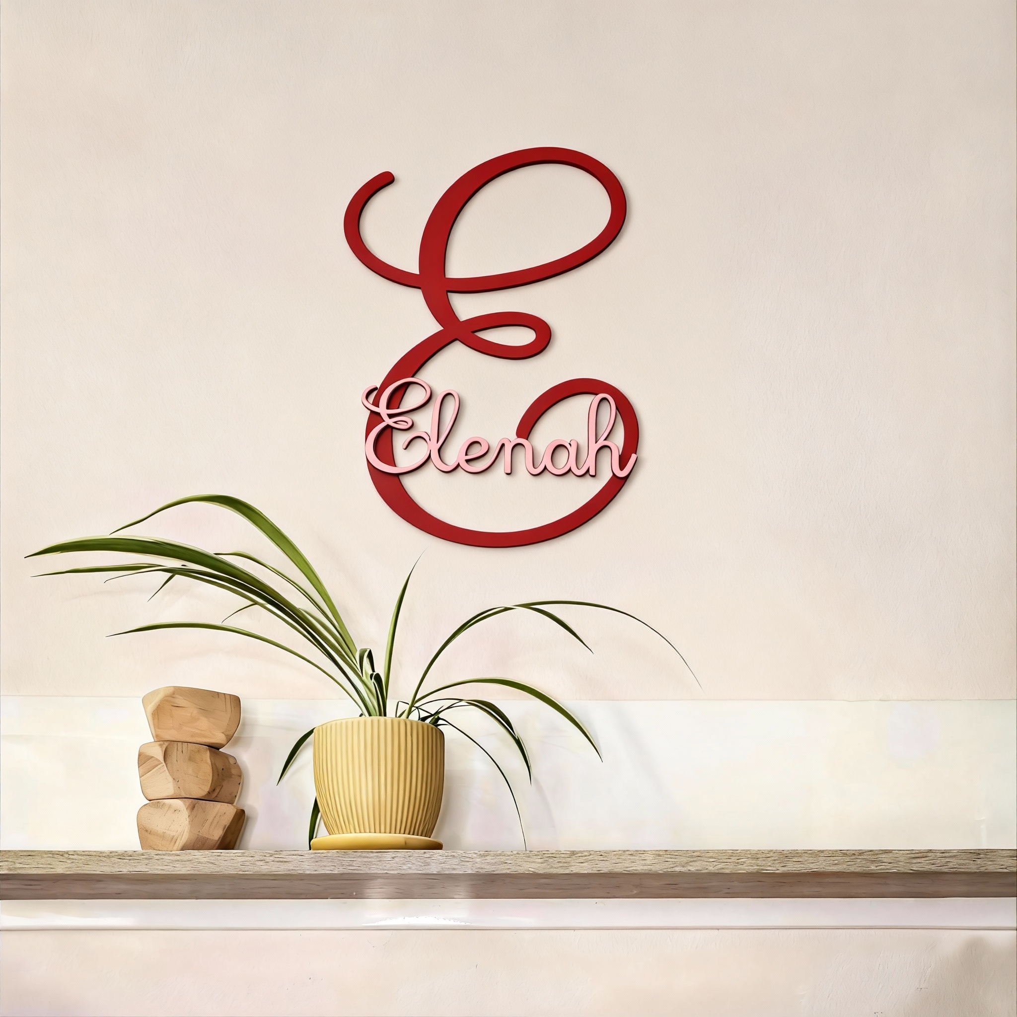 Personalized Monogram Bedroom Door Decoration Name Sign | CWBaby388