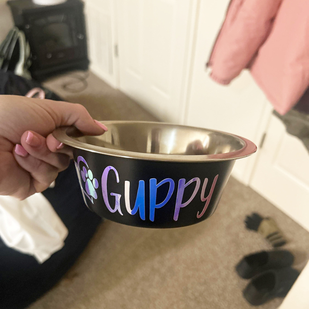 Personalized Pet Stainless Steel Anti-slip Food Bowl | BKPet36801