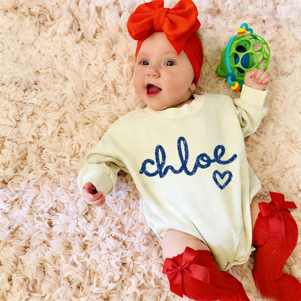 Personalized Valentines Baby Girl Outfit Set | ValGift14