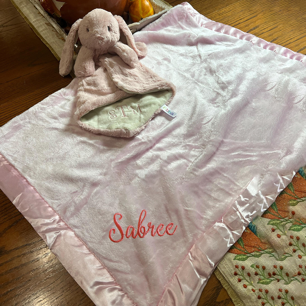 Personalized Embroidered Soft Plush Baby Blanket | CWBaby396