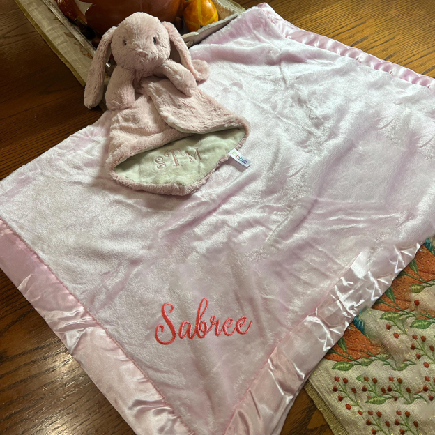 Personalized Embroidered Soft Plush Baby Blanket | CWBaby396