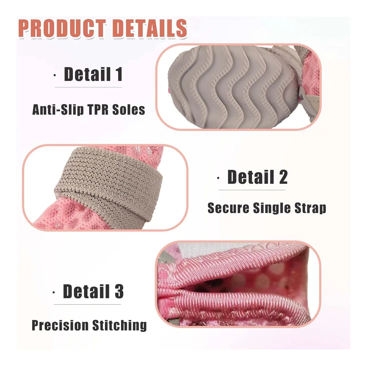 Pet Breathable Adjustable Soft Non-slip Shose | BKPet395