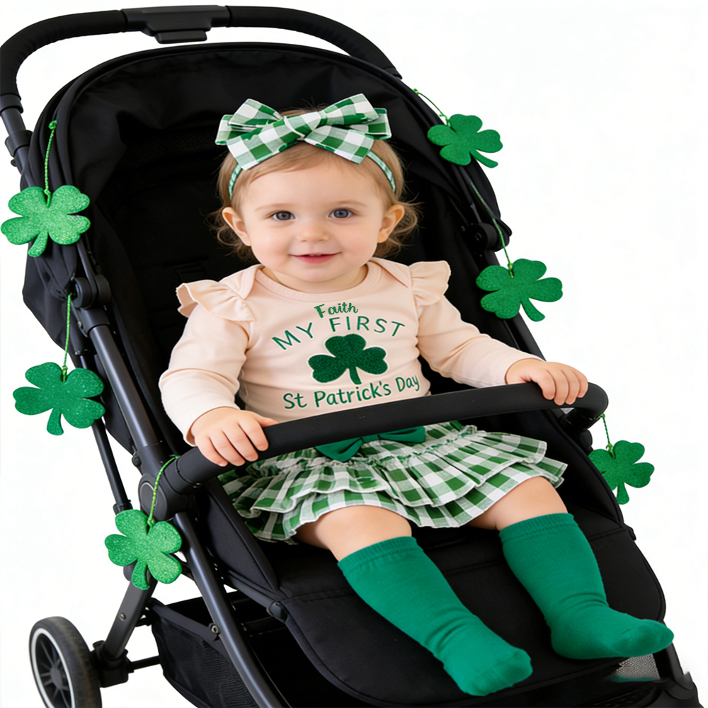 Personalized Baby Girl First St. Patrick's Day Outfit Set | CWBaby416