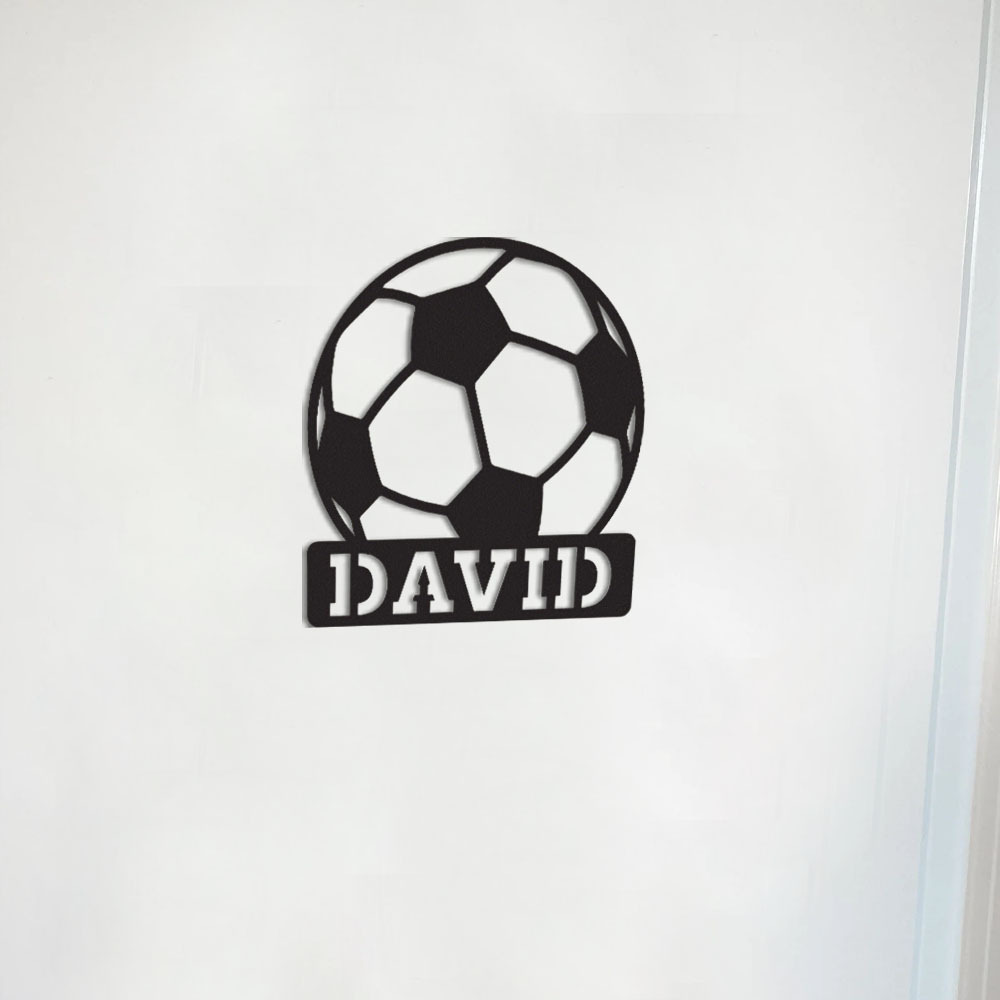 Personalized Kid's Bedroom Soccer Door Sign | CWBaby420