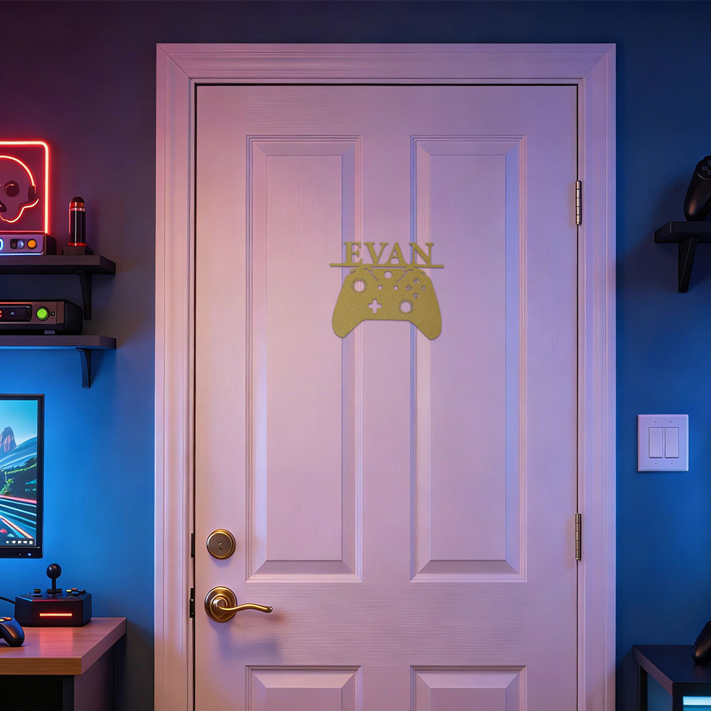 Personalized Kid's Bedroom Game Door Sign | CWBaby421