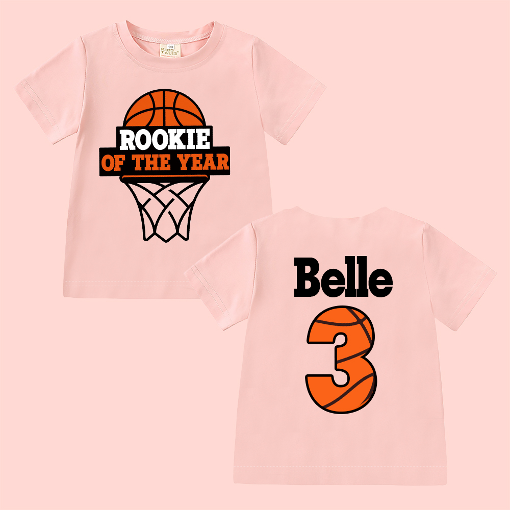 Personalized Basketball Rookie Of The Year Birthday T-Shirt | inBirth03