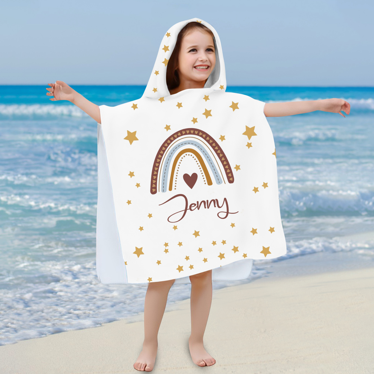 Personalized Hooded Beach Towel for Summer & Beach | CWHTowel19