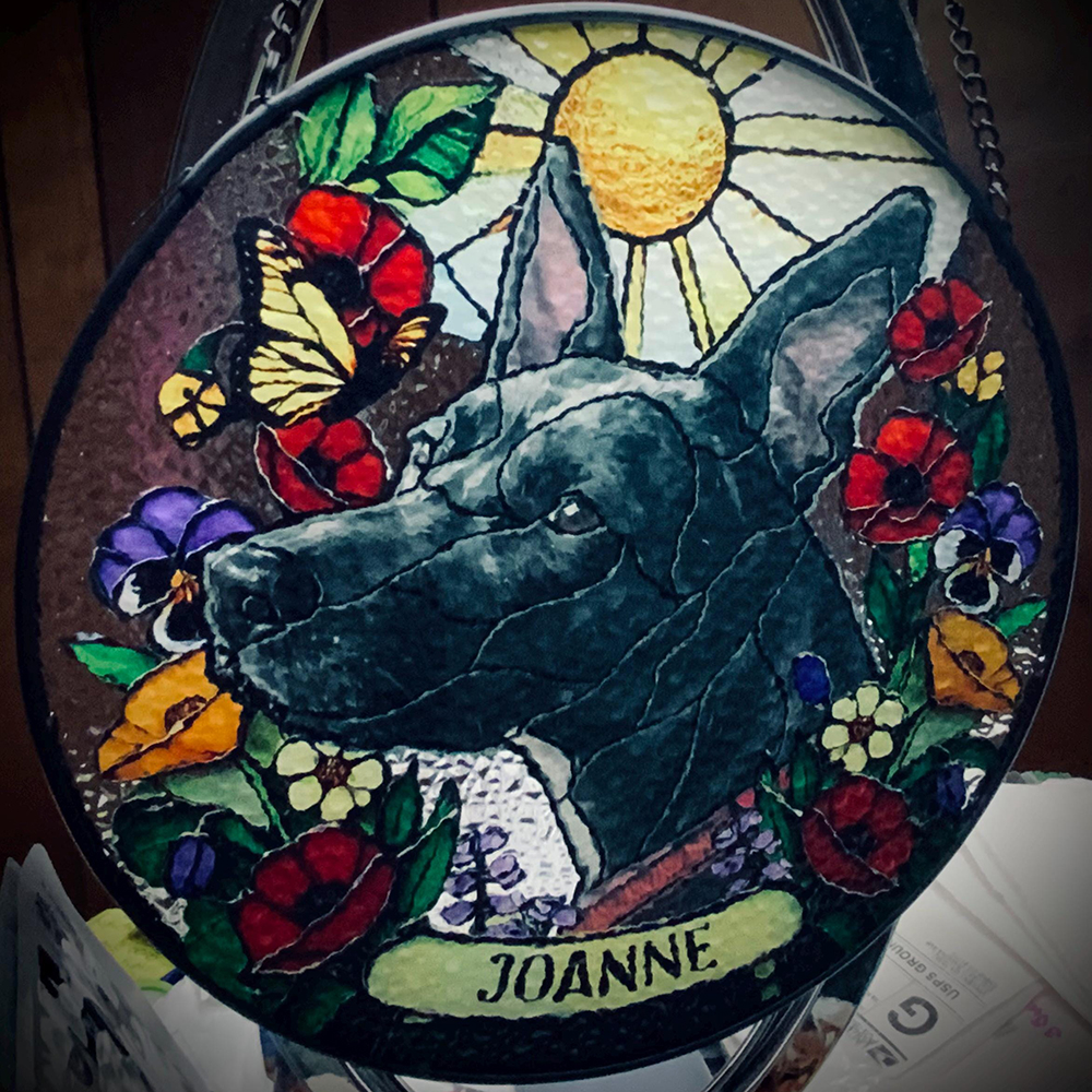Personalized Pet Memorial Pet Portrait Stained Suncatcher | CWGift31