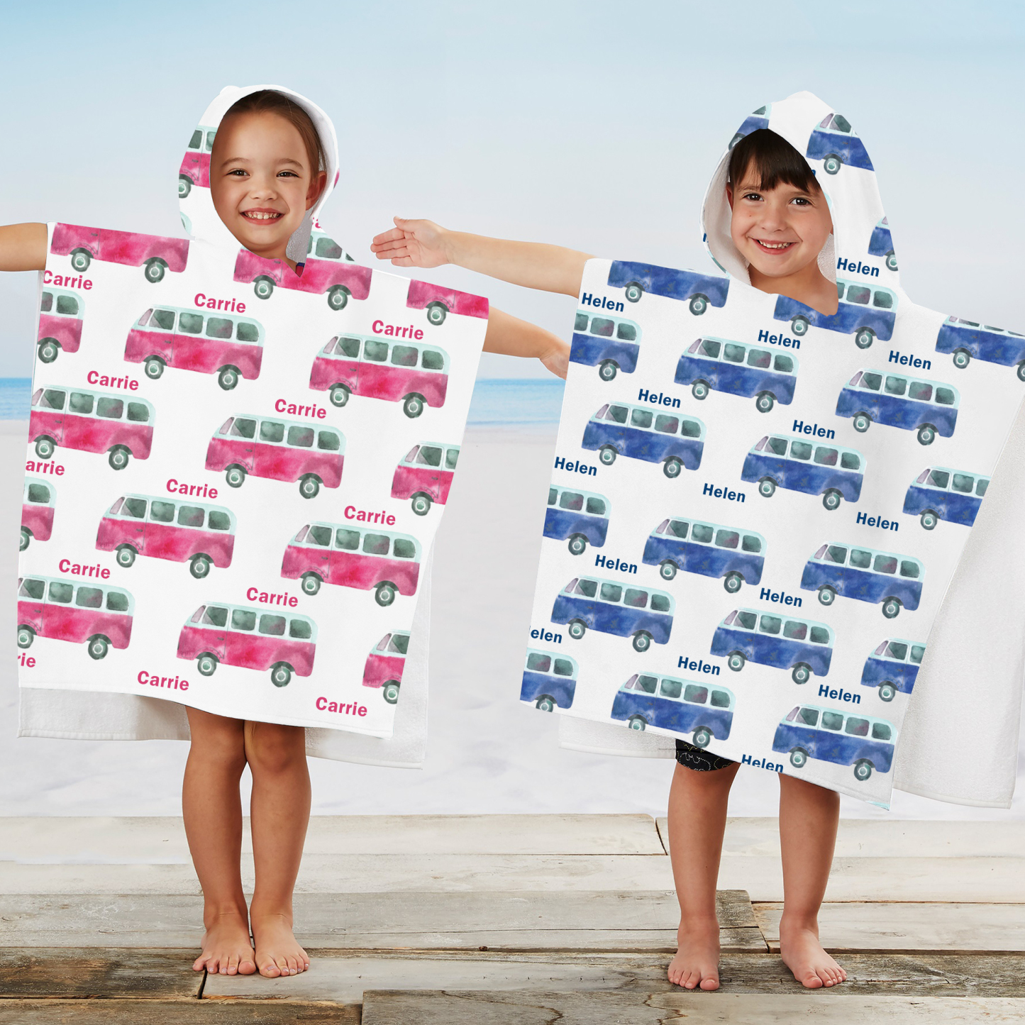 Personalized Hooded Beach Towel for Summer & Beach | CWHTowel20
