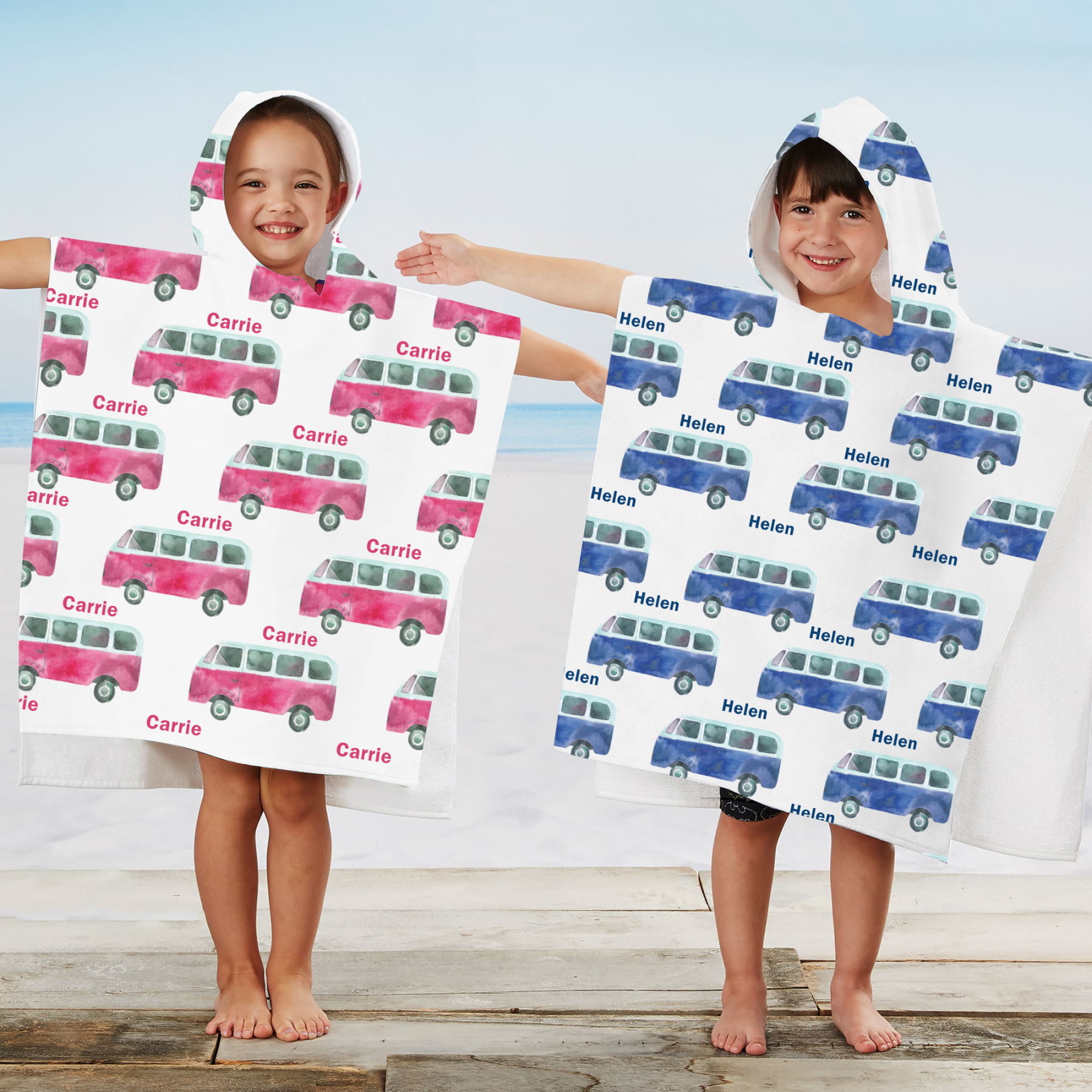 Personalized Hooded Beach Towel for Summer & Beach | CWHTowel20