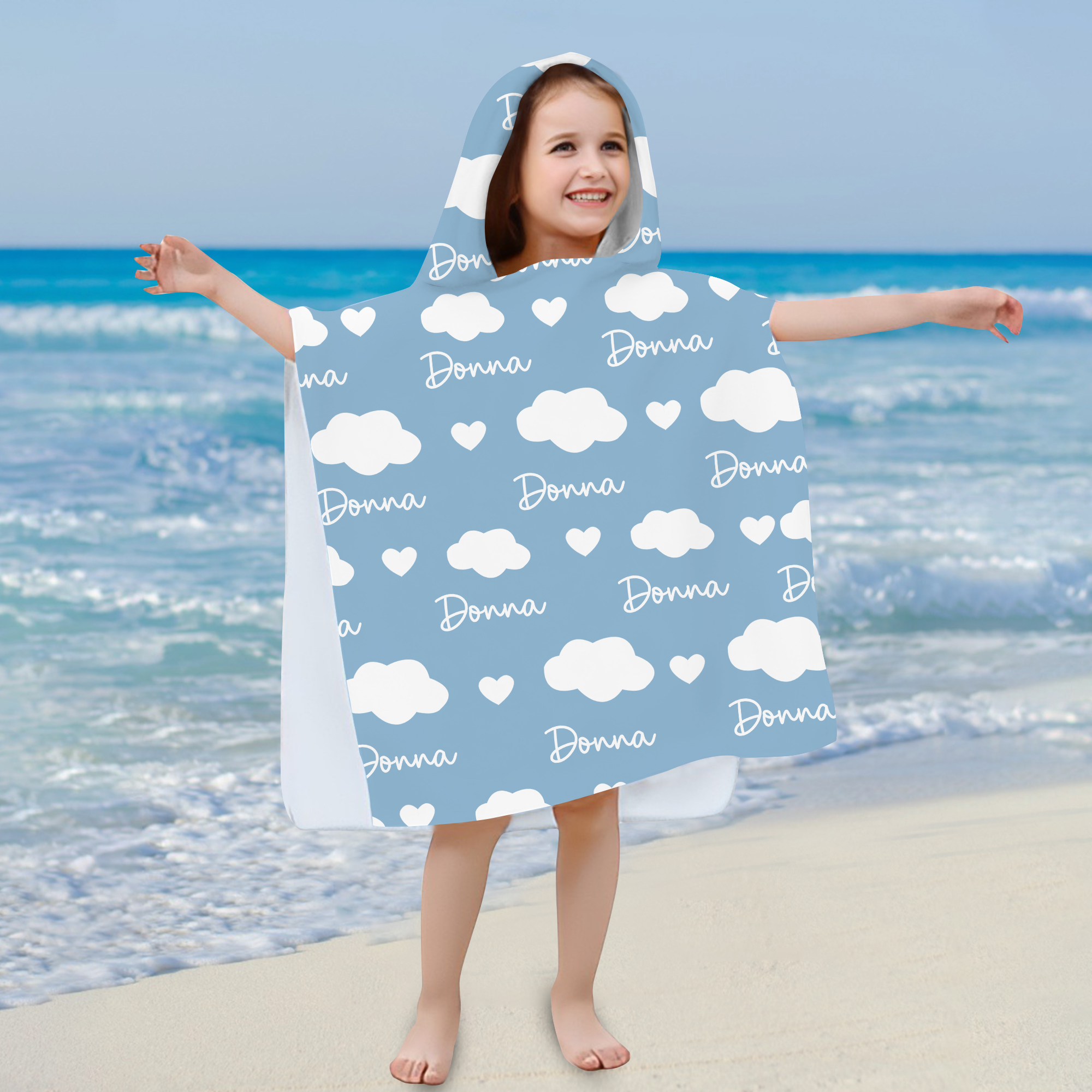 Personalized Hooded Beach Towel for Summer & Beach | CWHTowel21