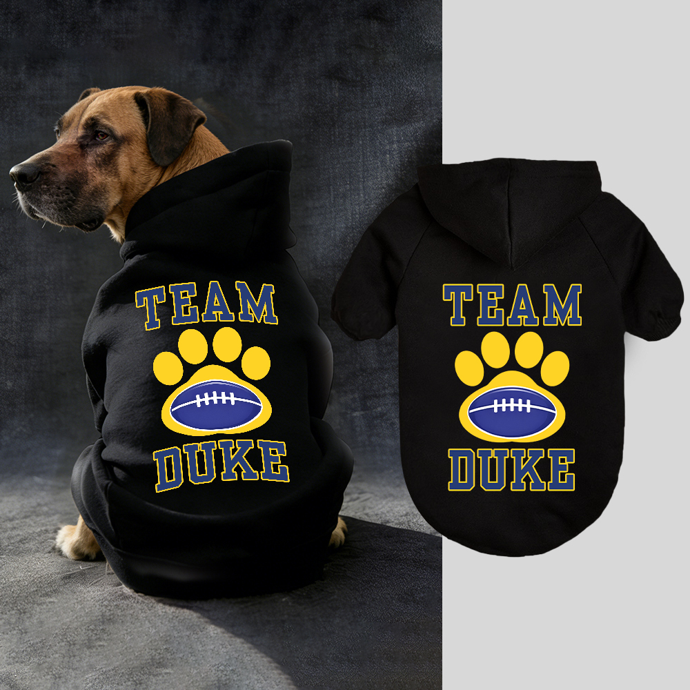 Personalized Football Team Pet Paw Soft Hoodie | BKPet427