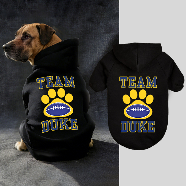 Personalized Football Team Pet Paw Soft Hoodie | BKPet427