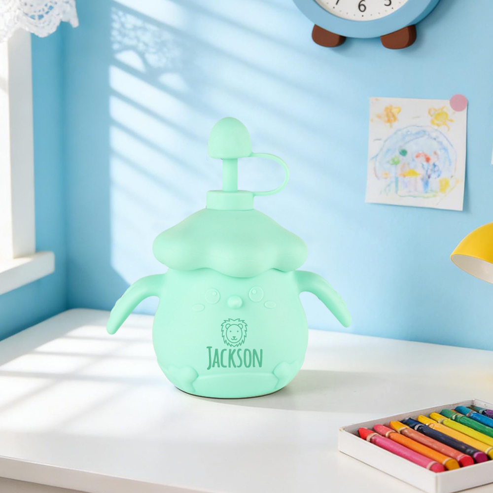 Personalised Baby Food Grade Sippy Silicone Cup | CWBaby450