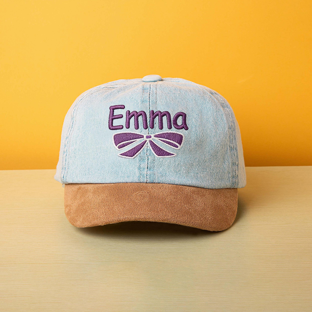 Personalized Embroidery Kid Denim Baseball Hat | CWBeach217