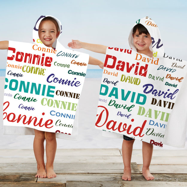Personalized Hooded Beach Towel for Summer & Beach | CWHTowel23