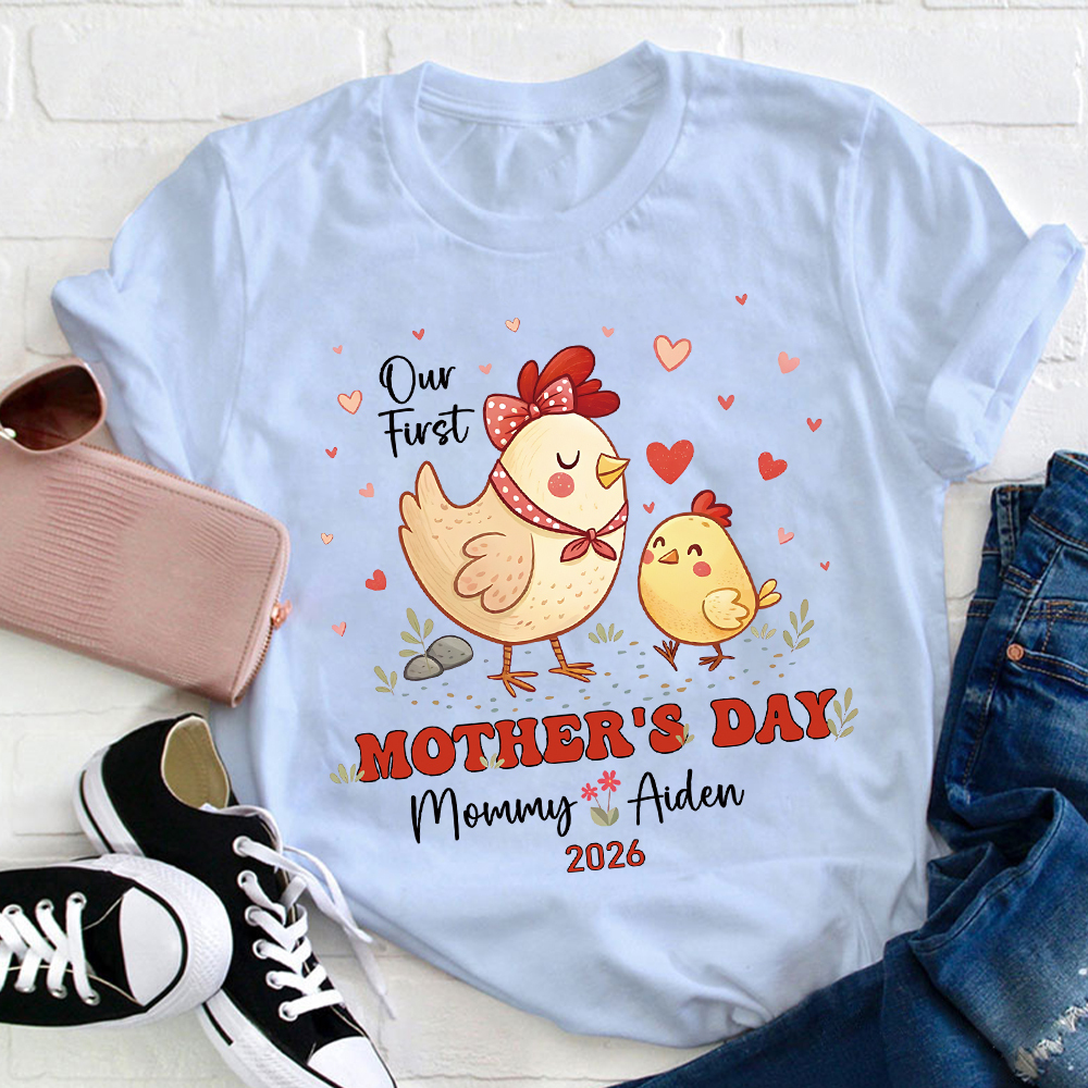Personalized First Mother's Day Mommy and Baby Outfit | CWFamily128