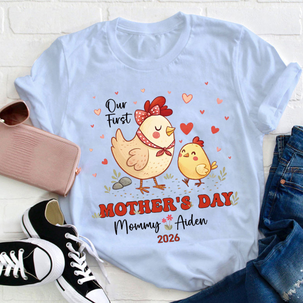Personalized First Mother's Day Mommy and Baby Outfit | CWFamily128
