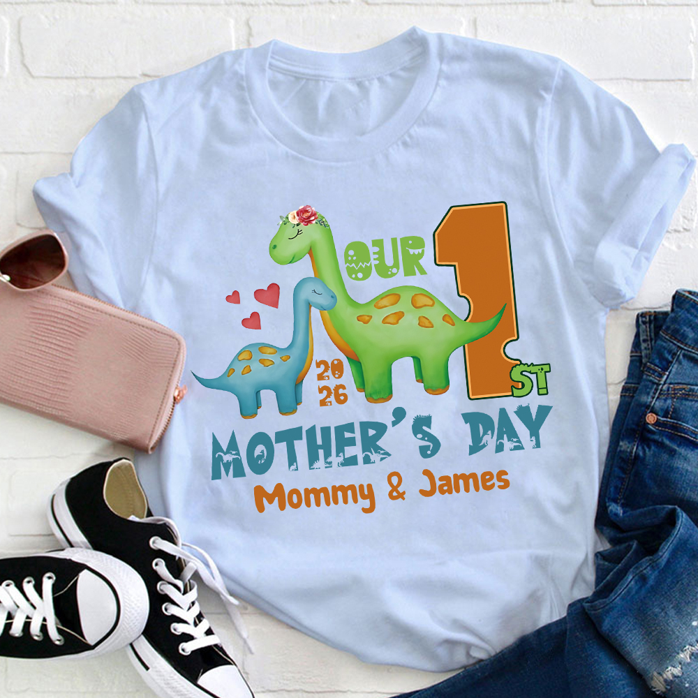 Personalized First Mother's Day Mommy and Baby Outfit | CWFamily130
